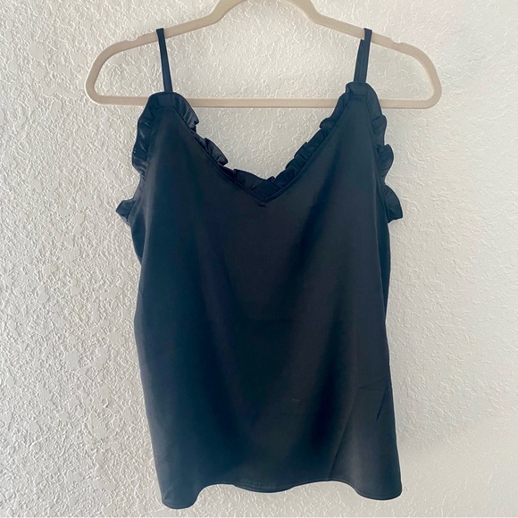 Black Ruffle Tank - Picture 2 of 3